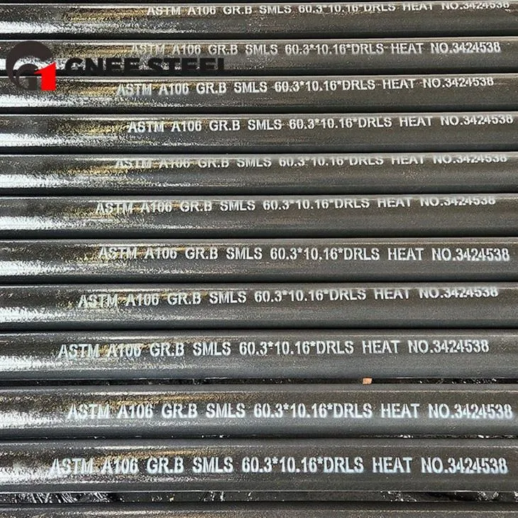 Безшовна напірна труба класу B ASTM A106